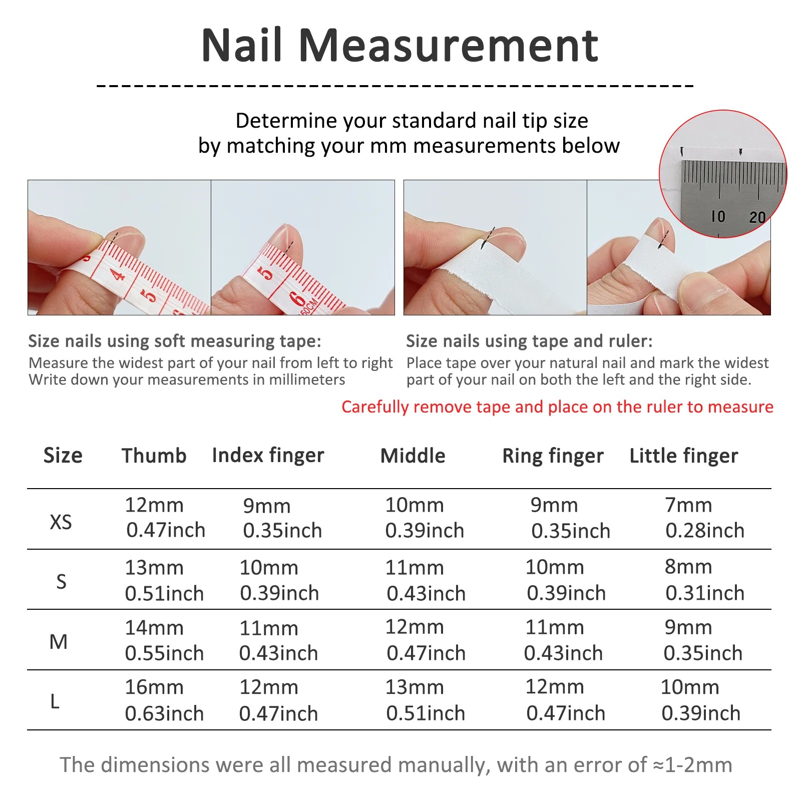 10pcs French Almond Press on Nails.