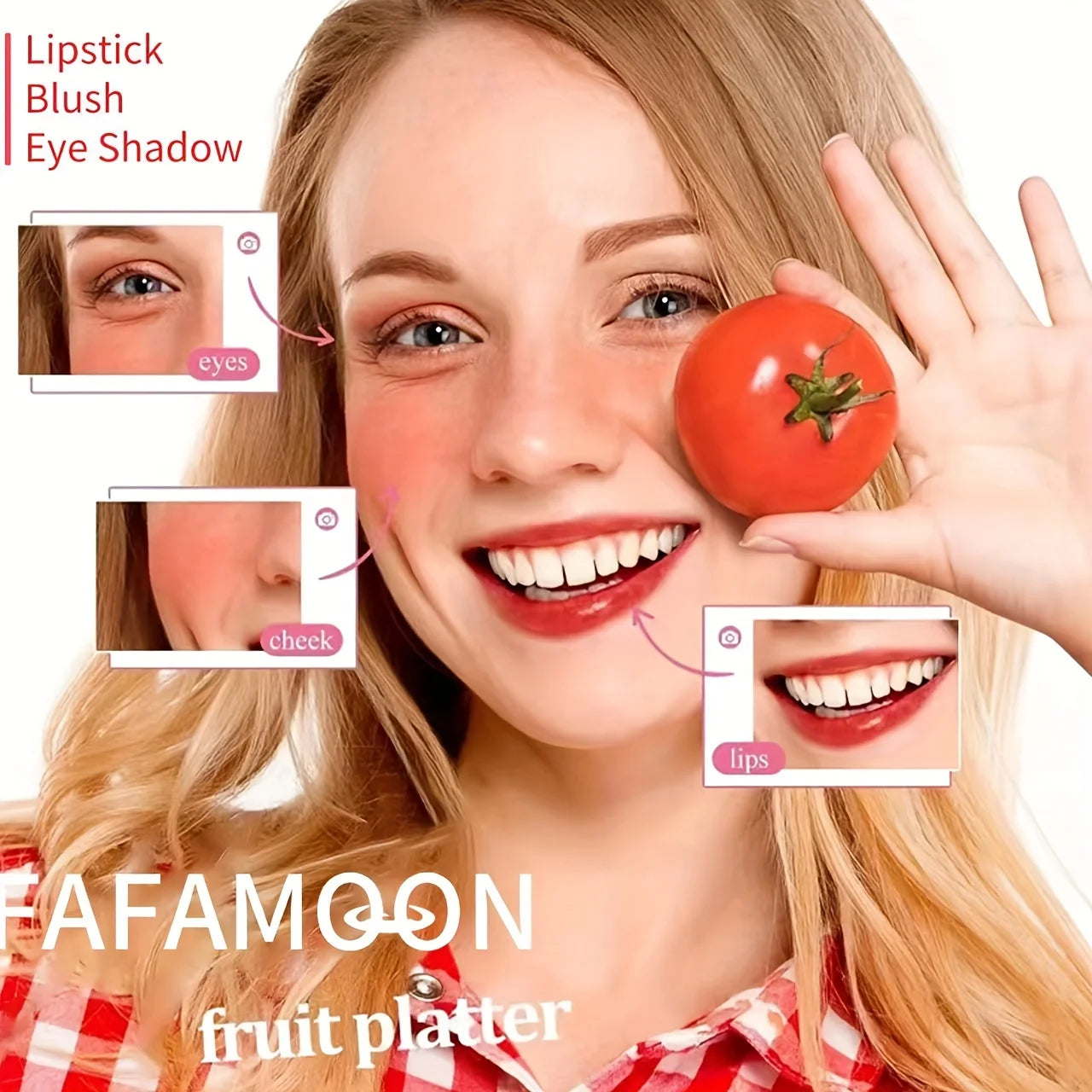 4 color Fruity Lip Tint Water Gloss.