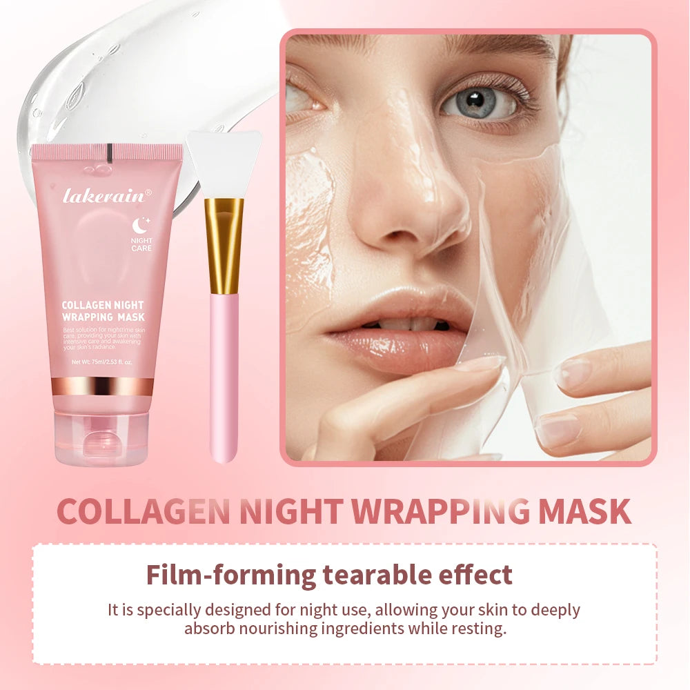 Collagen Wrapping Mask And Brush Set.