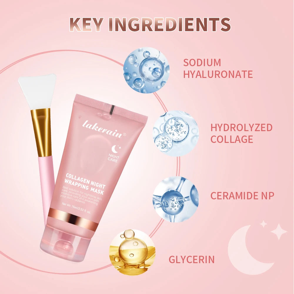 Collagen Wrapping Mask And Brush Set.