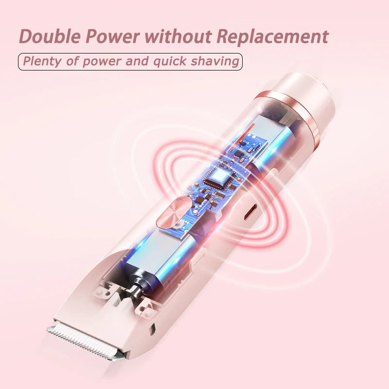 Woman Double Head Electric Shaver Leg Underarm &Bikini.