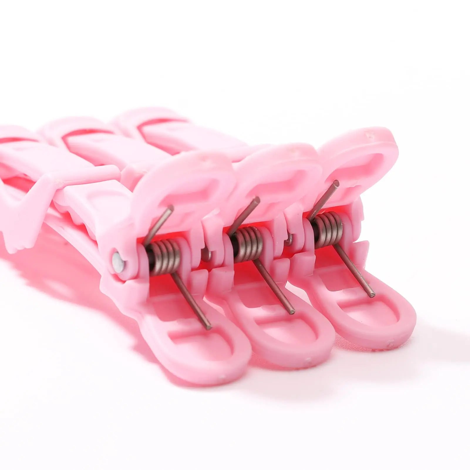 Pink Hair Clips Hairdressing Clamps