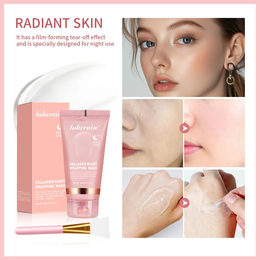 Collagen Wrapping Mask And Brush Set.