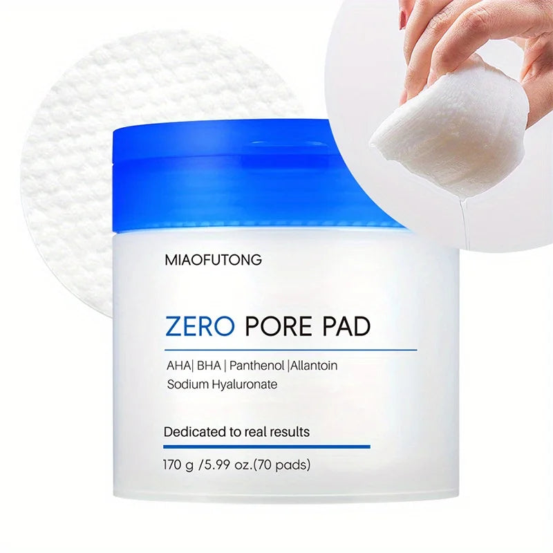 Hyaluronic acid cleansing and makeup remover pads.