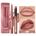 Waterproof lipliner + lipstick.