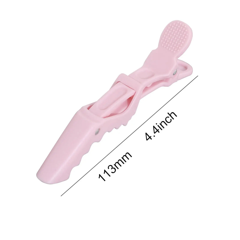 Pink Hair Clips Hairdressing Clamps
