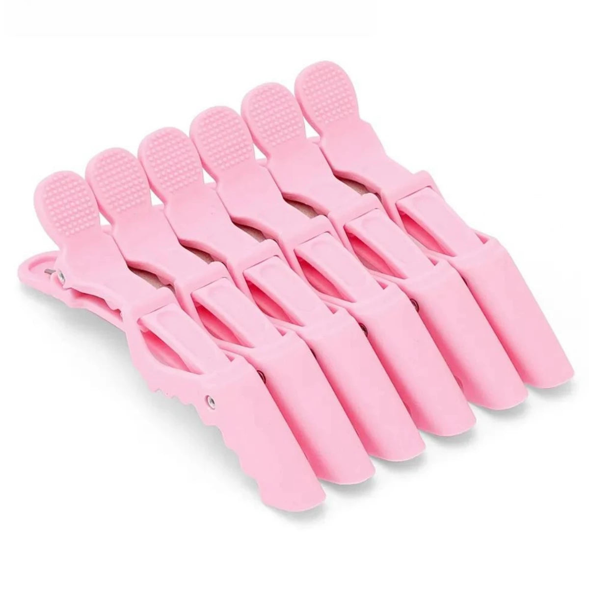 Pink Hair Clips Hairdressing Clamps