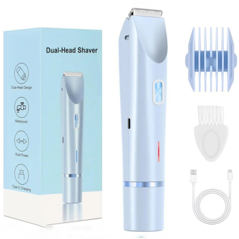 Woman Double Head Electric Shaver Leg Underarm &Bikini.