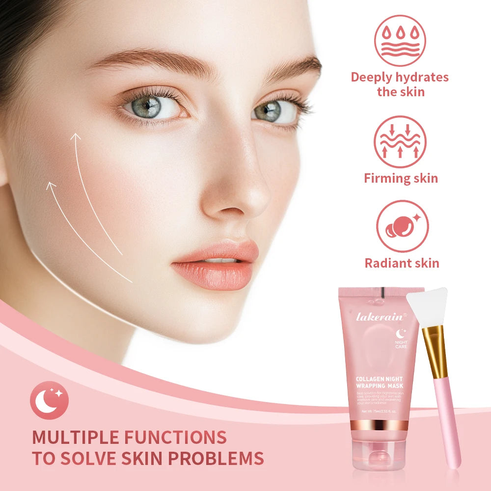 Collagen Wrapping Mask And Brush Set.