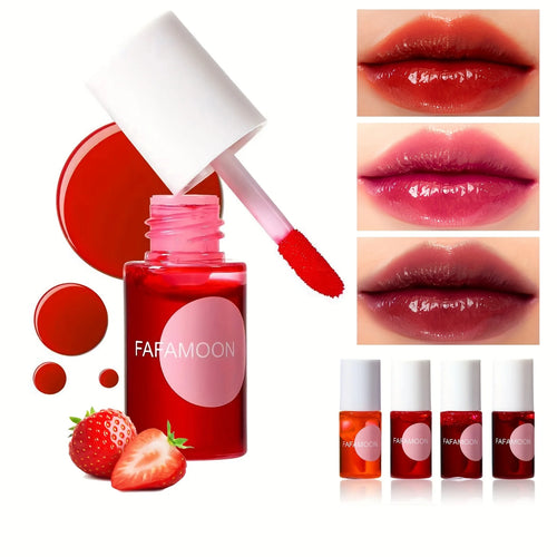 4 color Fruity Lip Tint Water Gloss.