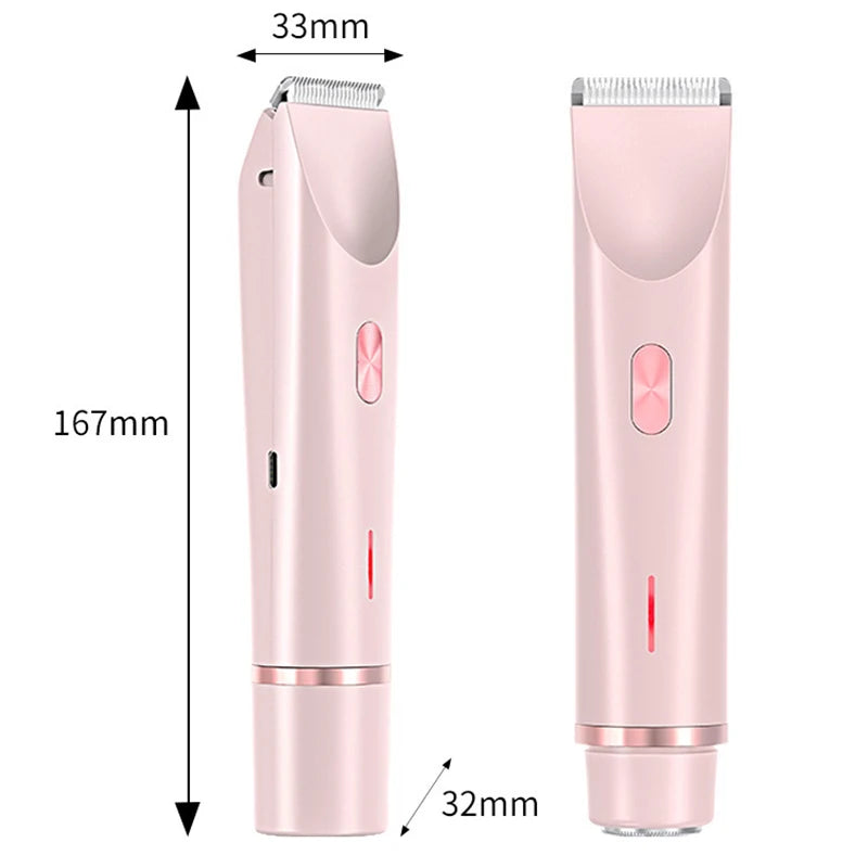 Woman Double Head Electric Shaver Leg Underarm &Bikini.